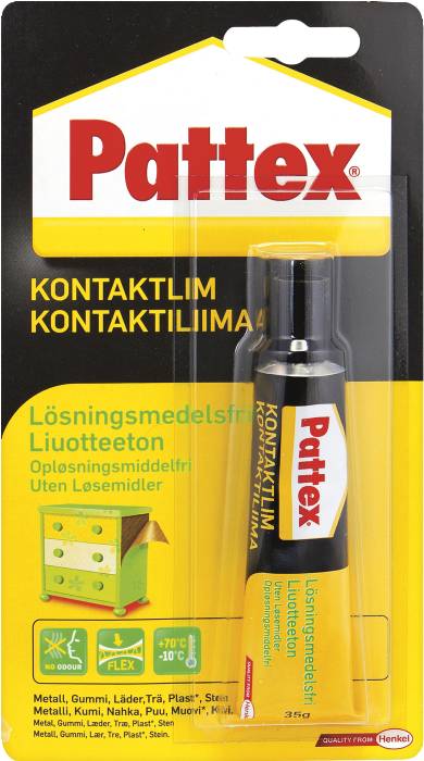 Pattex kontaktlim opløsningsmiddelfri 35 gram